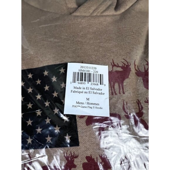 Columbia Men's PHG Game Flag II Hoodie, Sahara/Cordovan Big Game Flag Sz. M - Picture 10 of 11